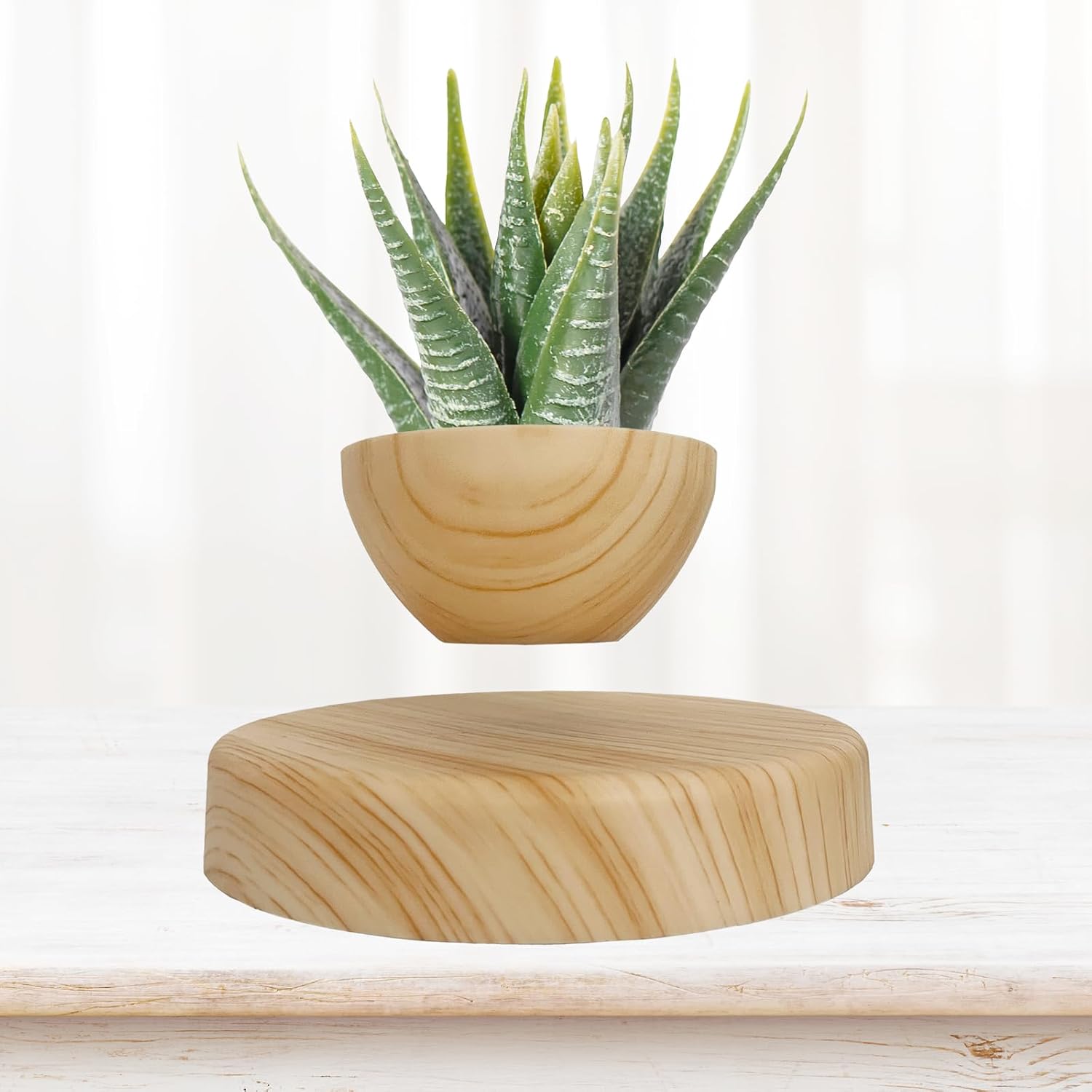 Magnetic Floating Plant Pot - Enchanting Levitating Bonsai Planter for Succulents and Home Decor