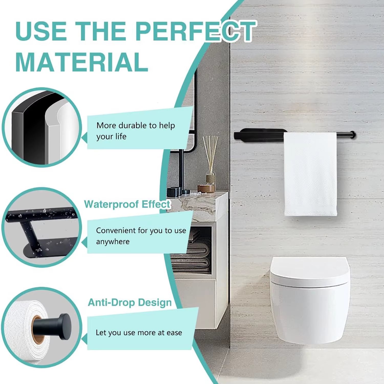 Stylish Kitchen Paper Towel Holder - Adhesive Tissue Hanger for Effortless Storage and Organization